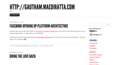 Desktop Screenshot of gautham.maediratta.com