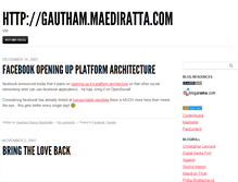 Tablet Screenshot of gautham.maediratta.com